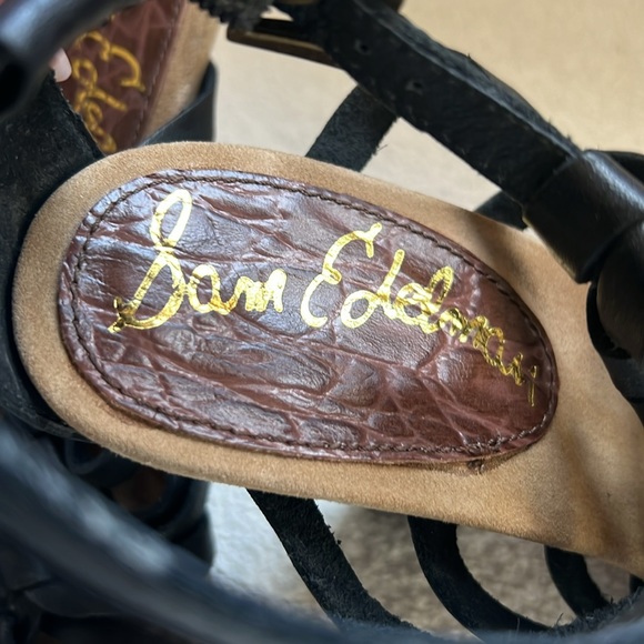 Sam Edelman Black Leather Sandals - Picture 3 of 8
